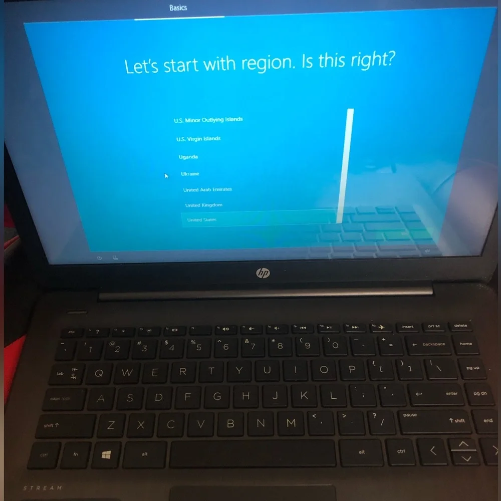 hp stream laptop